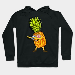 American pineapple dabbing pineapple lover cute pineapple Hoodie